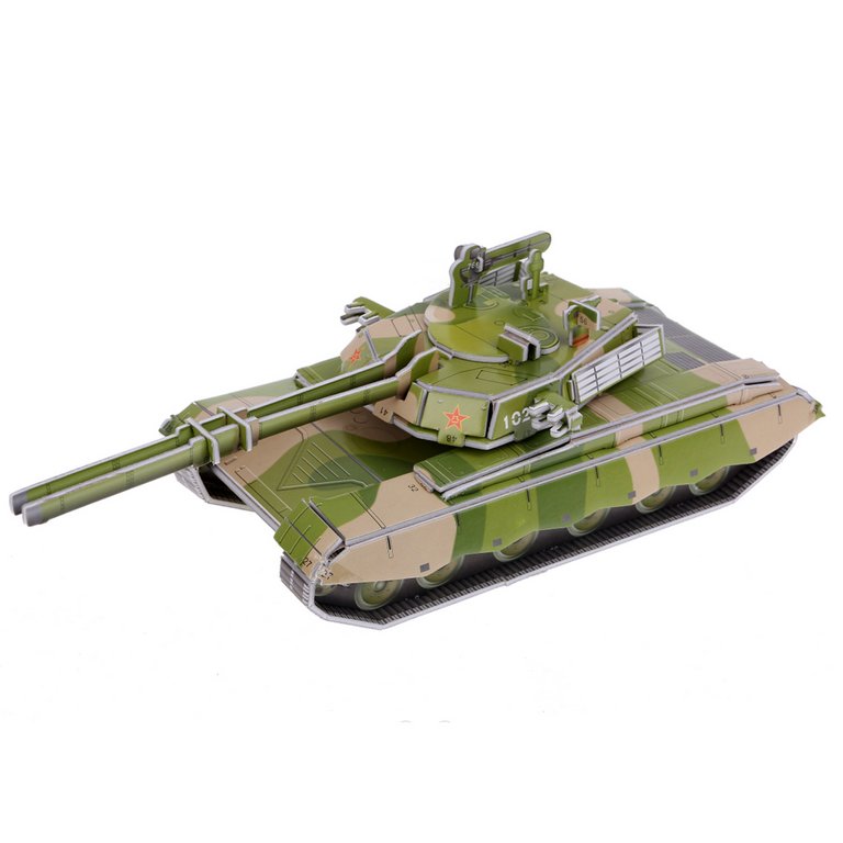 Сборная модель из пенокартона "Танк" (31 деталь) Zilipoo