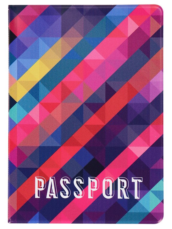 Обложка для паспорта MILAND "Диагонали" ПВХ slim