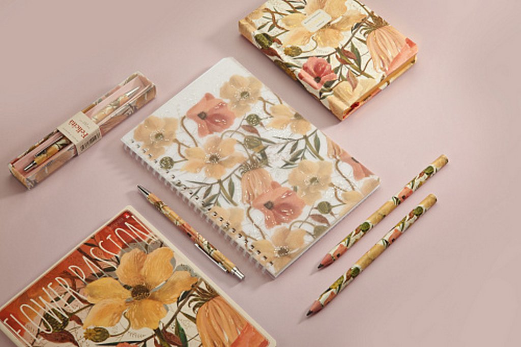 Тетрадь 60 лист кл. А5 на гребне, "Цветочная страсть"