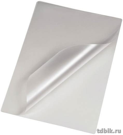 Пленка для ламинирования А4 216*303 100 мкм (100 шт) матовая