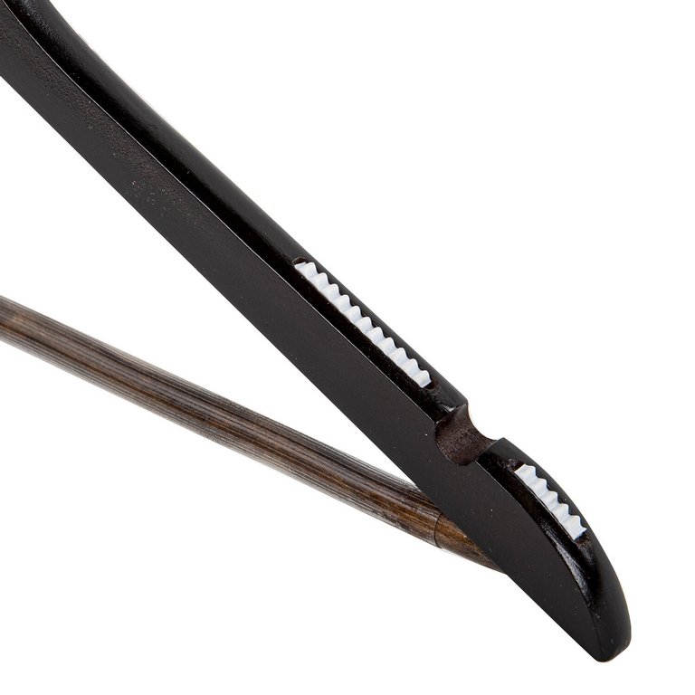 Плечики для верхней одежды дерево с антискольз. перекладиной 45 см (лакиров., анатомич.), 3 шт/уп