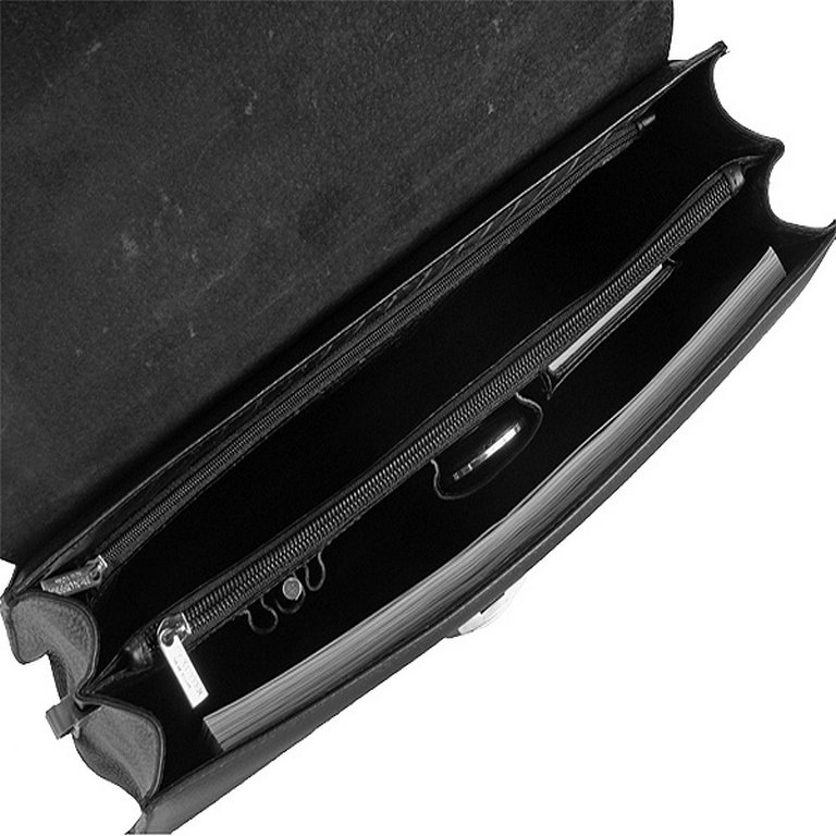 Портфель Dr.Koffer нат. кожа, черный