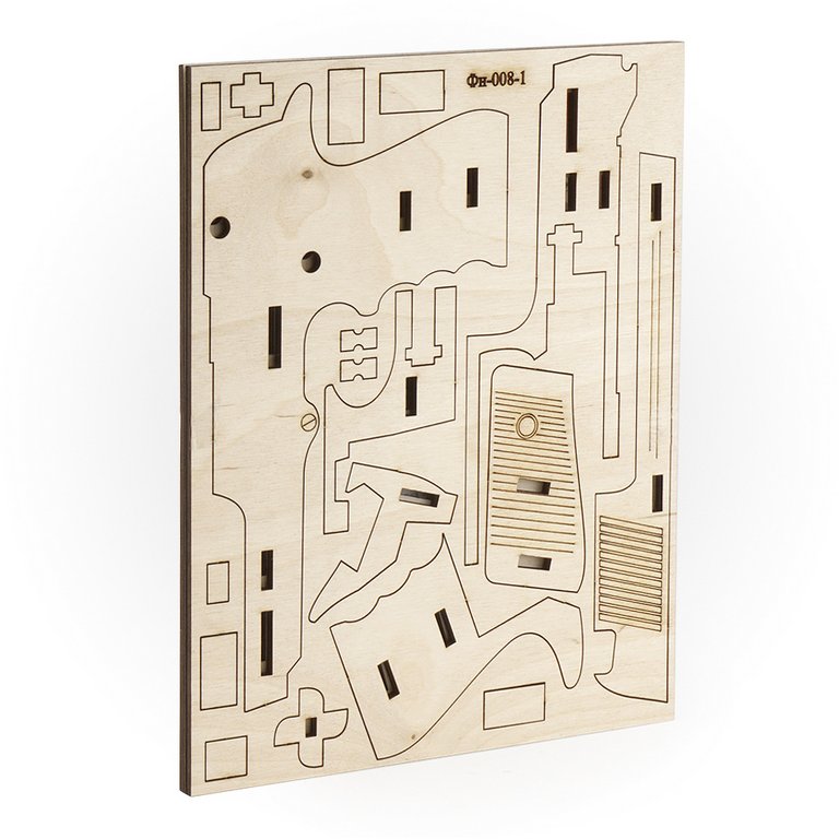 Сборная модель из дерева "Пистолет. Набор №1" (12+) Lori