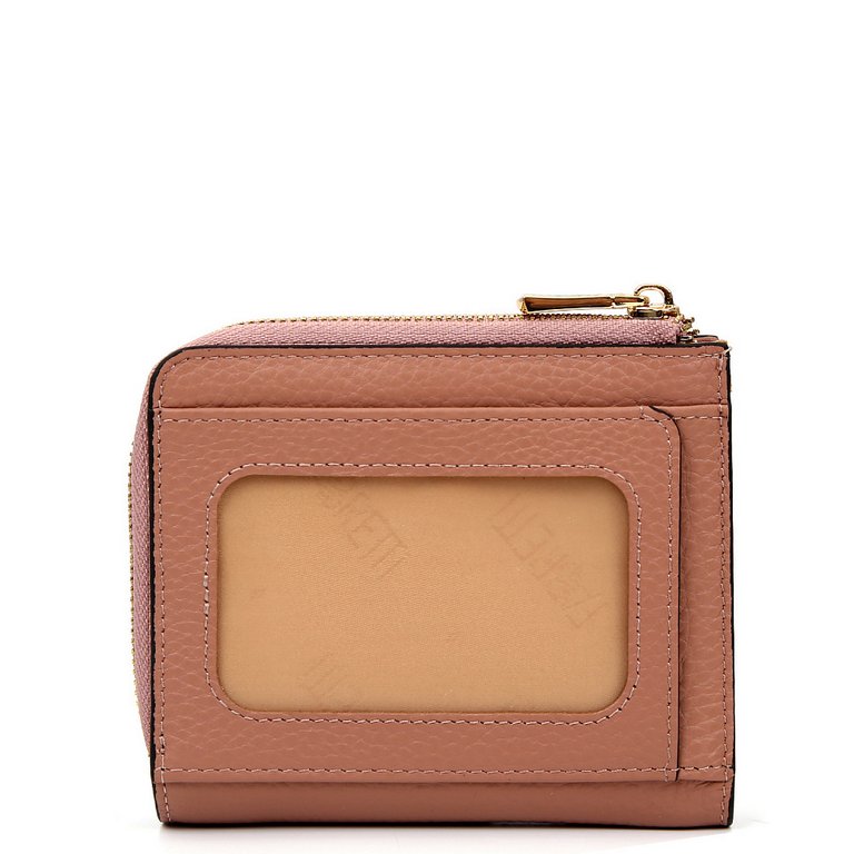 Портмоне FABRETTI женское, нат. кожа, 11*10*3см, темно-розовый