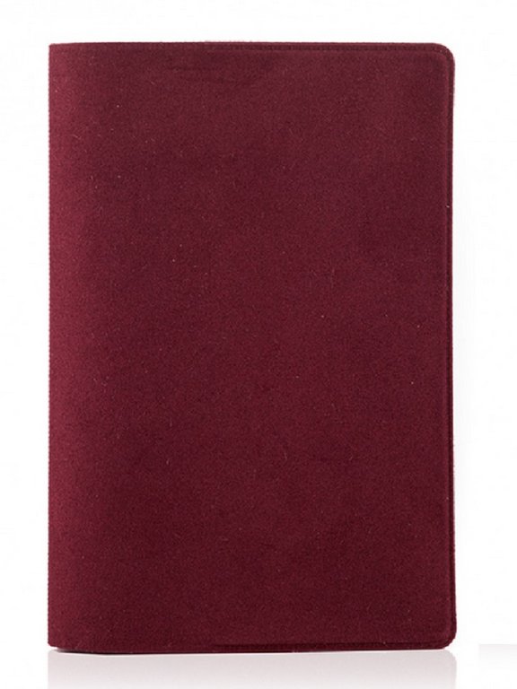 Обложка для паспорта Faetano мягкая флекс., бархат цвет бордо
