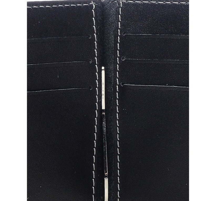 Зажим для денег Faetano с карманом , нат.кожа, черный