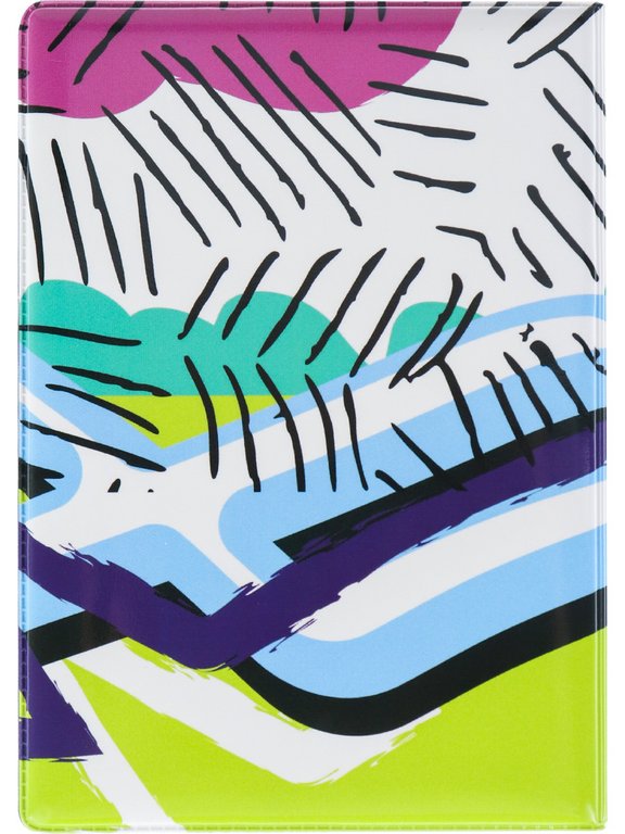 Обложка для паспорта MILAND "Яркая абстракция" ПВХ