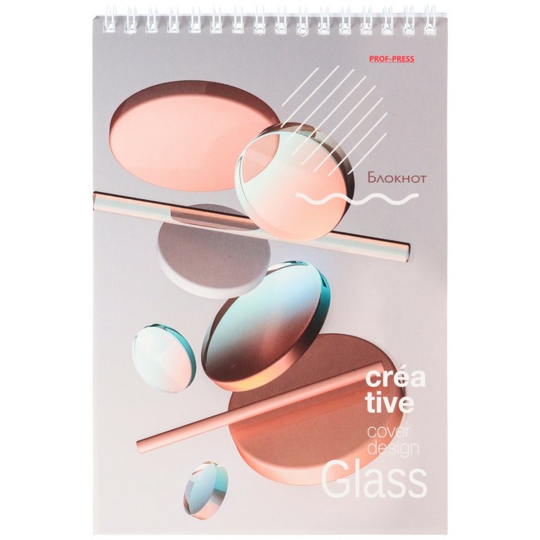 Блокнот А5  40л., 148*210 мм, на гребне "КРЕАТИВНЫЕ ИДЕИ" блок-офсет