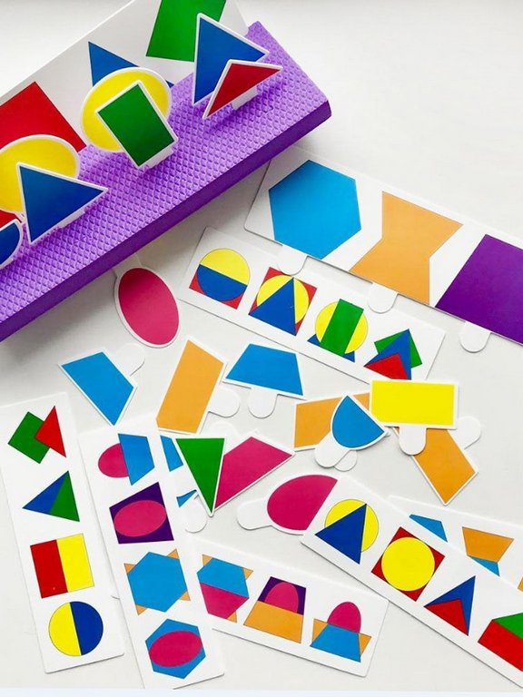 Игра обучающая  Формы с липучками "Калейдоскоп геометрических фигур" 3+ Pic'nMix