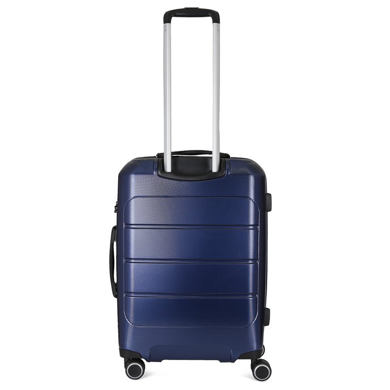 Чемодан 4-х колесный FABRETTI 100% поликарбонат, 66*43*27 см, синий