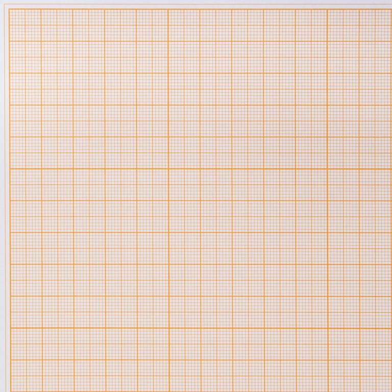 Миллиметровая бумага 420 мм*295 мм, А3, 8л., оранжевая