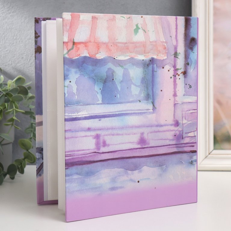 Фотоальбом магнитные листы 20шт, 23*28см "Париж" твердая обложка, спираль