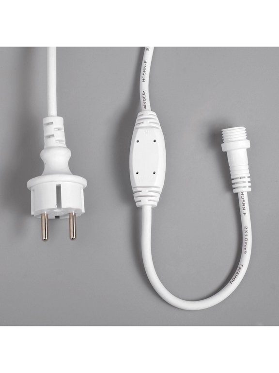 Гирлянда уличная Бахрома  3*0,9м, 144 теплых ламп, белая нить (IP65,от -40 до +40°С) монтаж до -10°С