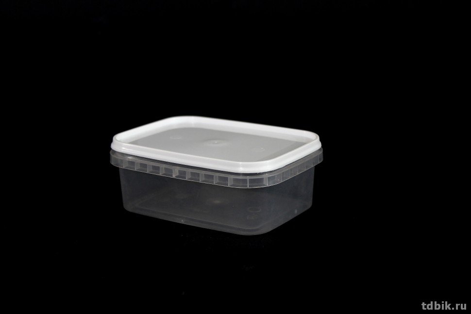 Контейнер прям. 280 гр, 118*89мм с крышкой