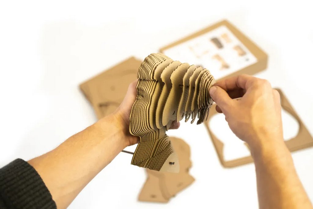 Сборная модель из гофрокартона "Череп" h=19см, 95 дет., 6+, 5cult