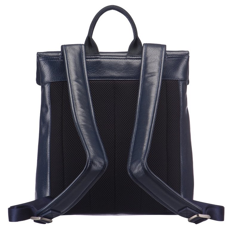 Рюкзак молодежный мужской  Dr.Koffer натуральная кожа 32*30*10см, синий