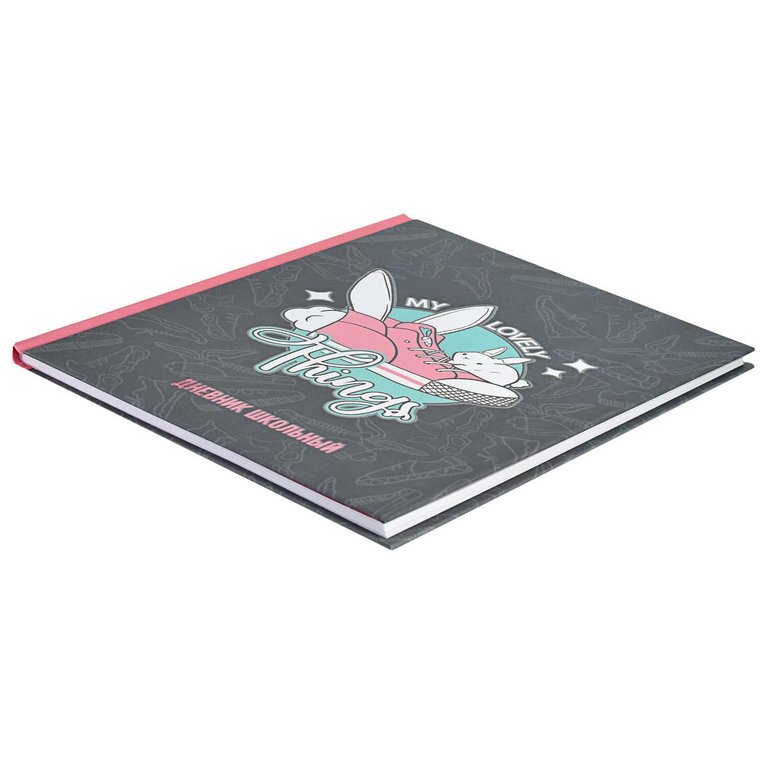 Дневник школьный твердая обложка, софт-тач ламинация вельвет "КРОЛОКЕД" 48л