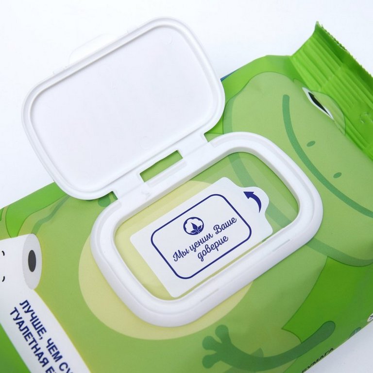 Туалетная бумага влажная Солнце и Луна д/детей 72шт/уп.