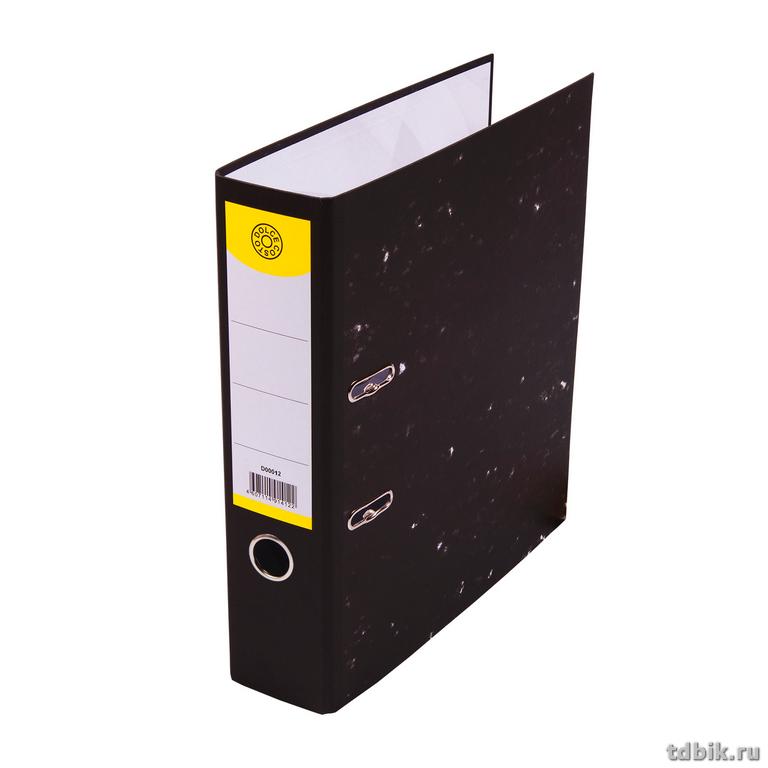 Папка-регистратор А4 75мм DOLCE COSTO Эконом, "под мрамор"