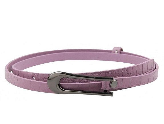 Ремень Alliance нат. кожа,  ширина 12мм, сиреневый