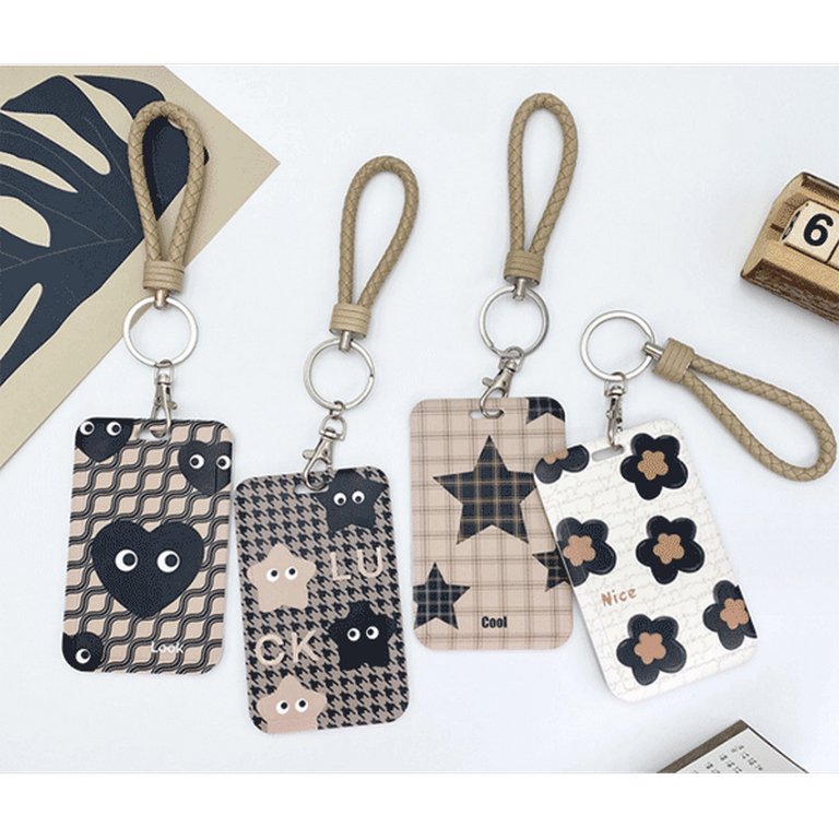 Бейдж школьный вертикальный 70*110 мм. кожзам deVENTE "Beige Badge" цв. ассорти