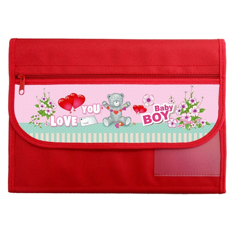 Папка для труда (А4+) "ВЕСЁЛЫЙ МИШКА" на липучке, 325х245мм Prof-Press