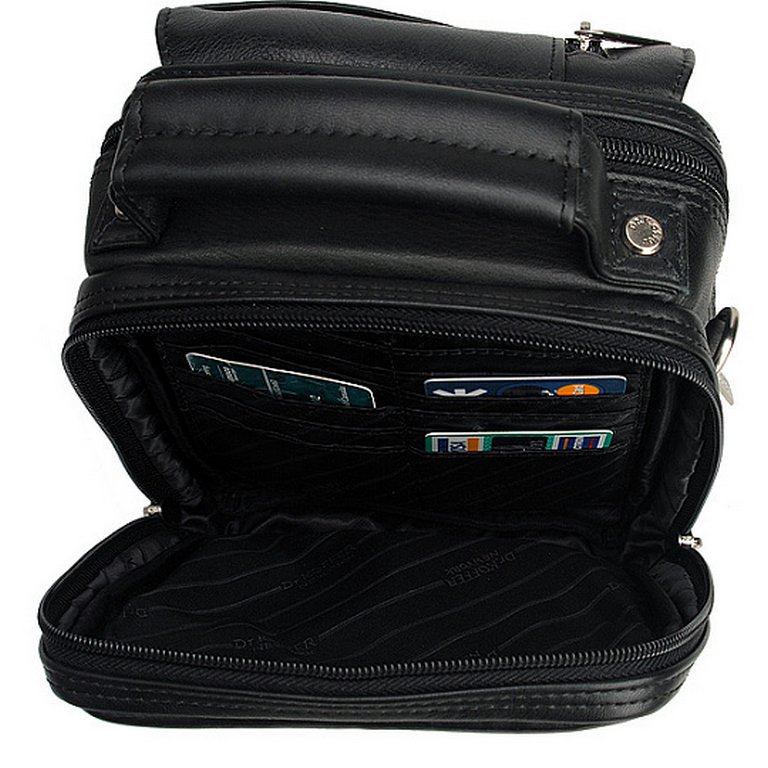 Сумка для документов Dr.Koffer, нат. кожа, черная