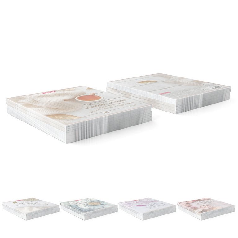 Тетрадь 48 лист кл. А5 на скрепке "Hygge Style", матовая лам.