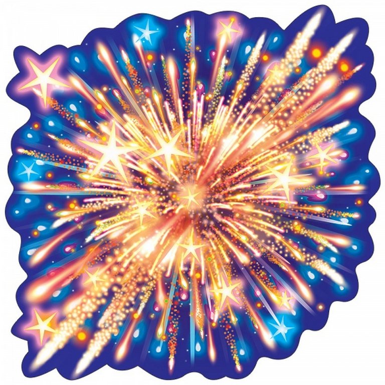 Наклейка оформительская на скотче военная 146*146мм "Салют"