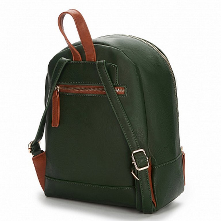 Рюкзак женский Jane's Story 22х26х10см, экокожа,  зеленый