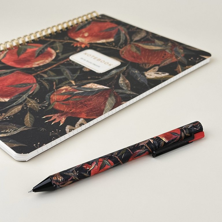 Ручка гелевая Bruno Visconti "Flora. Гранат"  в подарочном пенале (0,38 мм) черная