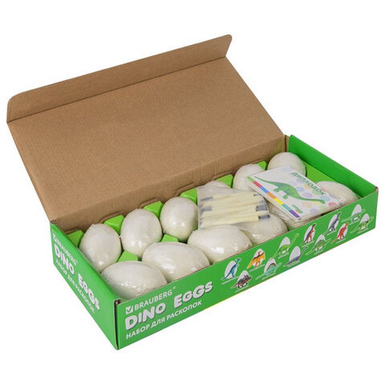 Раскопки "Динозавры" набор 12 видов BRAUBERG KIDS