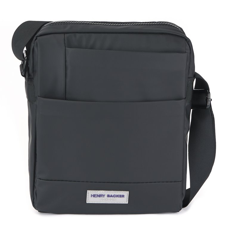 Сумка мужская Henry Backer полиэстер, на плечевом ремне, черная