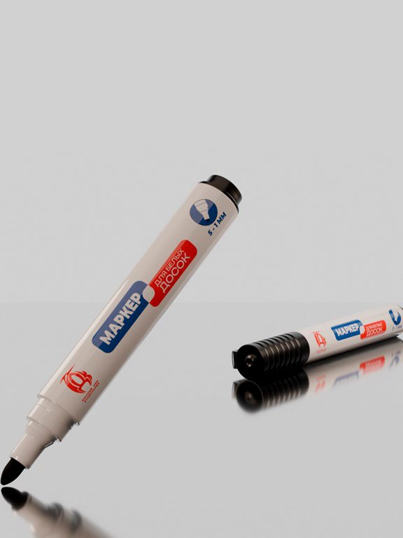 Набор маркеров для доски  4шт РДК 5-1мм круглые