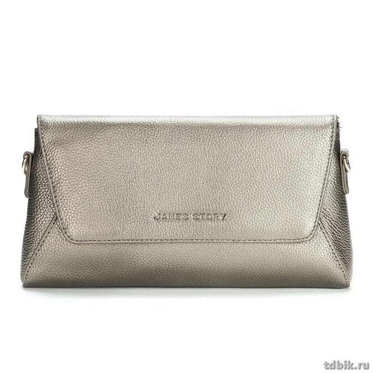 Сумка женская Jane's Story 26х14х3см, нат.кожа, бронзовая