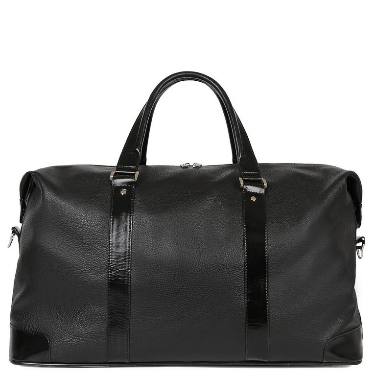 Сумка дорожная FABRETTI 53,5*28*23, нат. кожа, черный