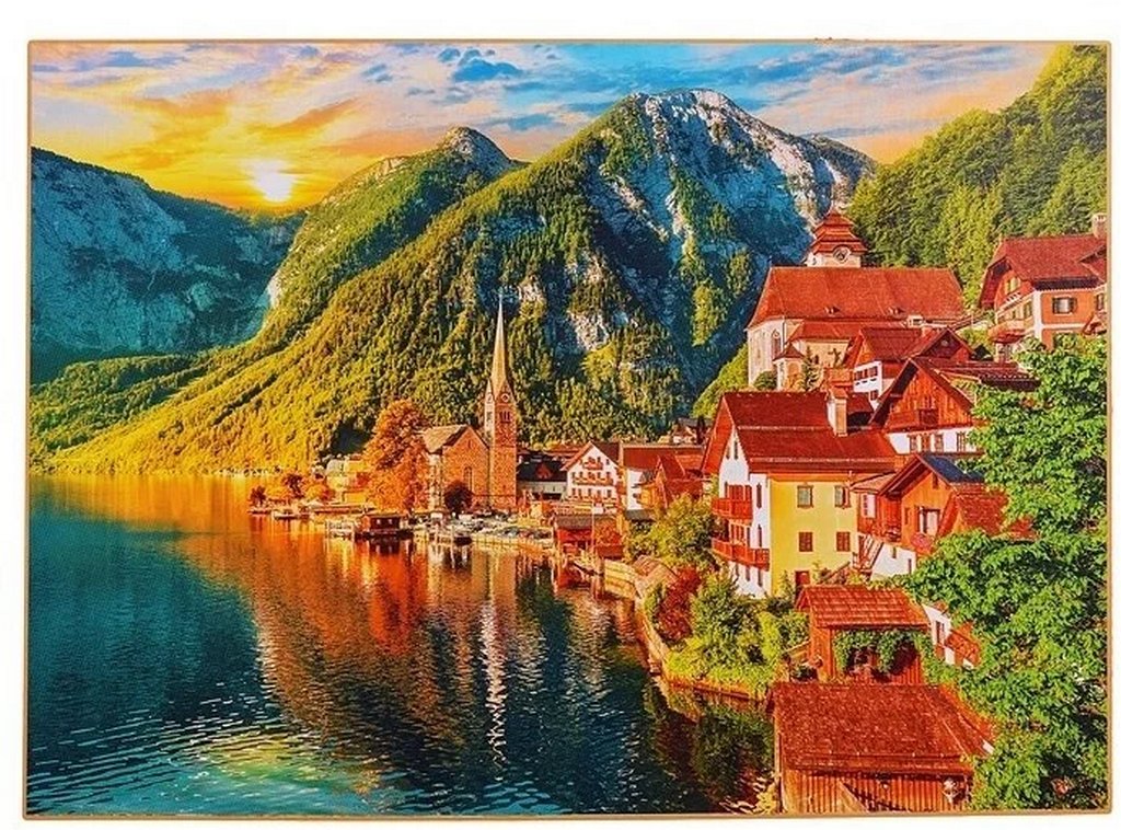 Пазлы 1000 (2*500) дет. "Европейские виды" Рыжий КОТ