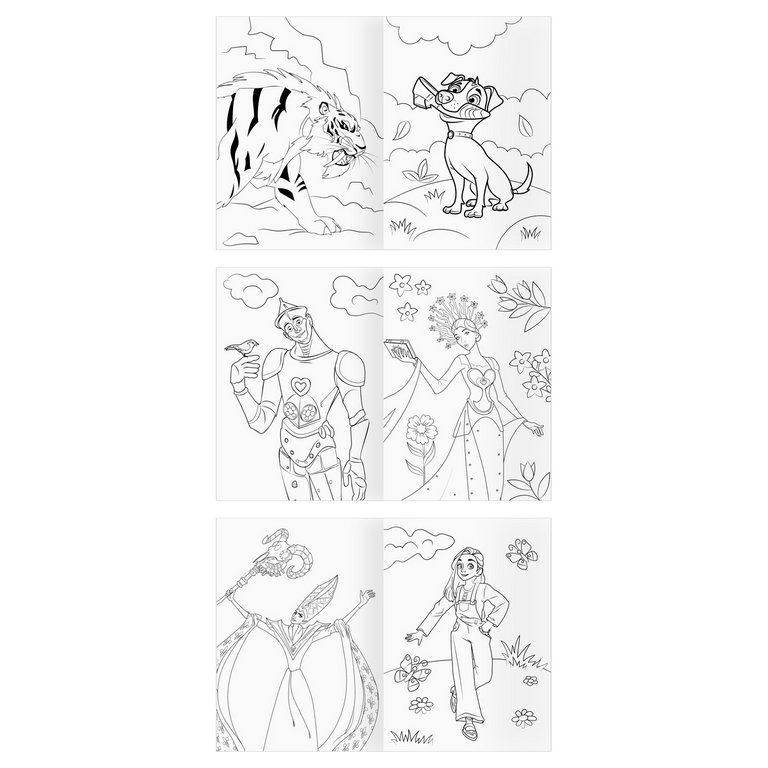 Раскраска А5 "Волшебник Изумрудного города" 8 стр ТРИ СОВЫ