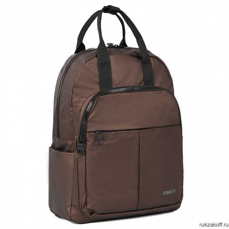 Рюкзак FABRETTI нейлон, 30X38X14см., коричневый, муж.