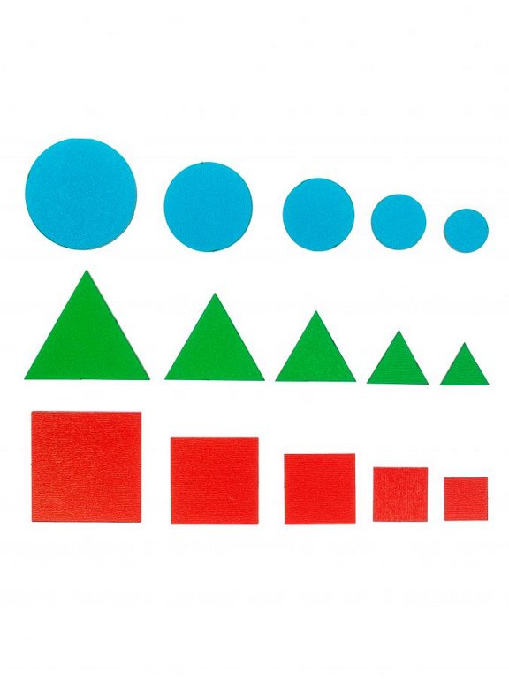 Доска-вкладыш Монтессори "Больше-меньше" (дерево) WOODLENDTOYS