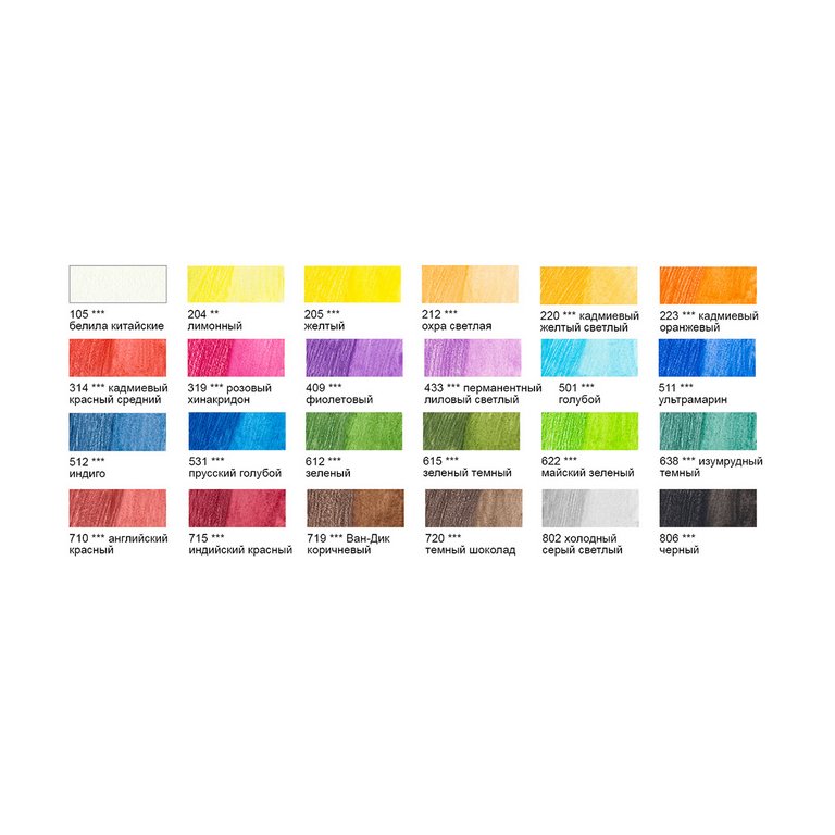 Набор карандашей акварельных 24 цв. художественные VISTA-ARTISTA "Gallery"