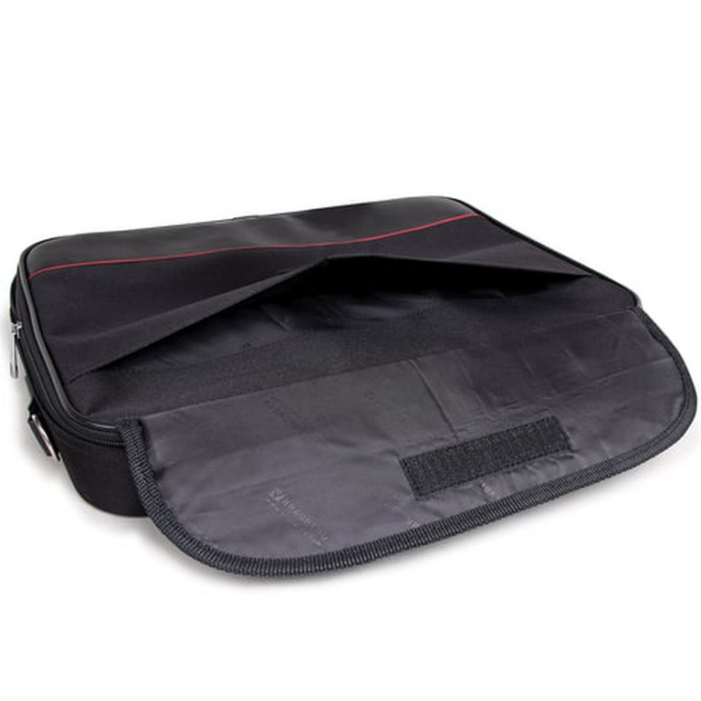 Сумка для ноутбука с отделением для планшета "Brauberg Profi" 15,6" (300*400*70мм) черная, ткань