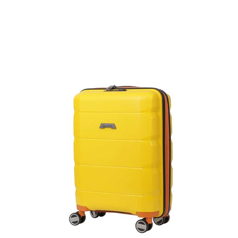 Чемодан 4-х колесный FABRETTI 100% полипропилен, 56*39*20 см, желтый