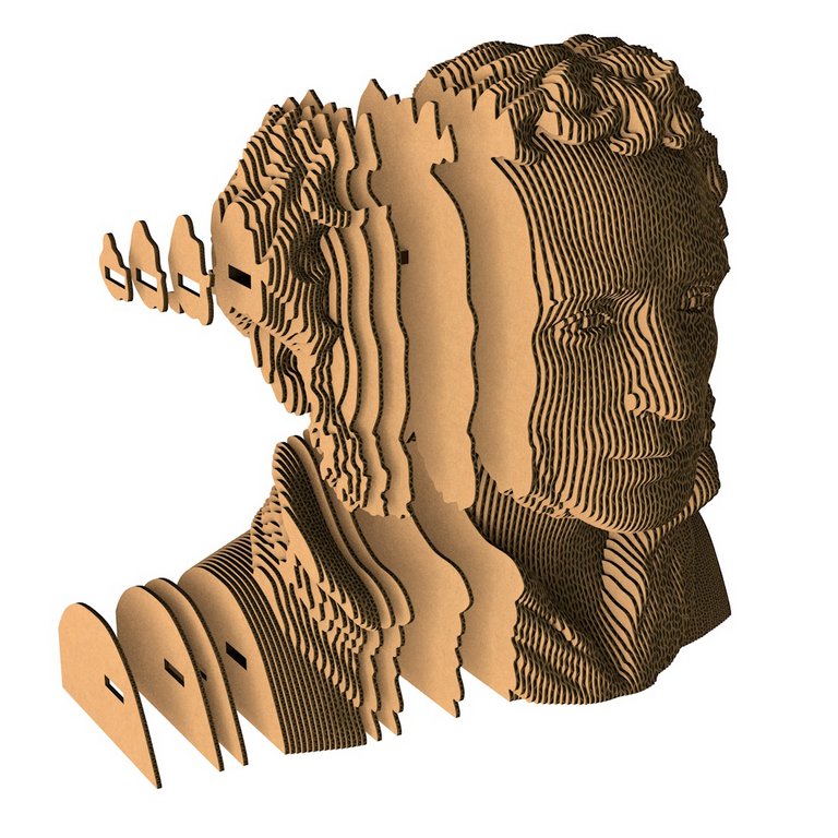 Сборная модель из гофрокартона "Пушкин" h=18см, 119 дет., 6+, 5cult