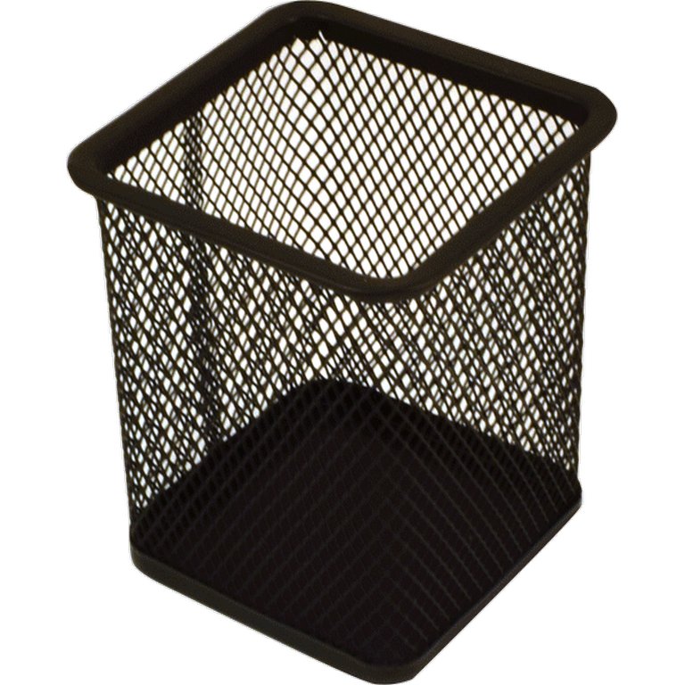 Подставка для ручек металлическая квадратная "deVENTE" 80*80*100мм., черная