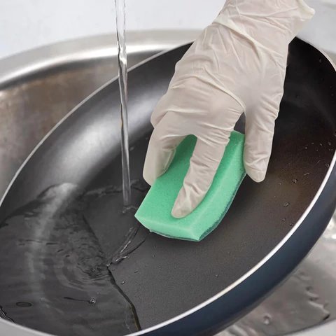 Губка для посуды поролоновая 96*64*27 мм, 10 шт/уп LAIMA MAXI