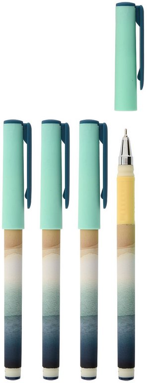 Ручка шариковая с рис. масляная LOREX "REFLEXION DOUBLE SOFT" синяя (стерж140мм, линия 0,7мм)