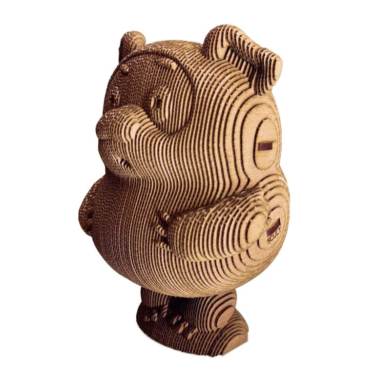 Сборная модель из гофрокартона "Винни-Пух" h=19 см, 120 дет, 6+, 5cult