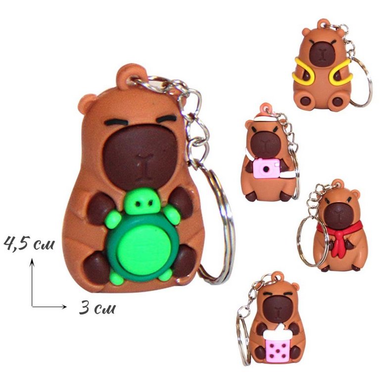 Брелок "Капибара" 3*4,5 см