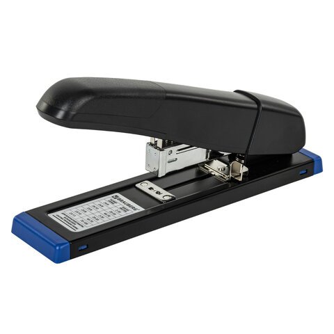 Степлер мощный 24/6 - 23/13 до 100л BRAUBERG "Heavy Duty Extra" черный